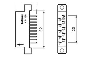 giắc cẳm cho bộ hiển thị CT-10S 
