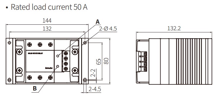 kích thước Relay Bán Dẫn SSR Autonics SRH3