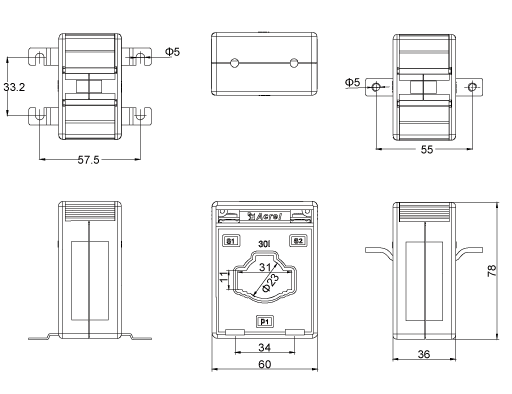 Biến dòng Acrel AKH-0.66-30I